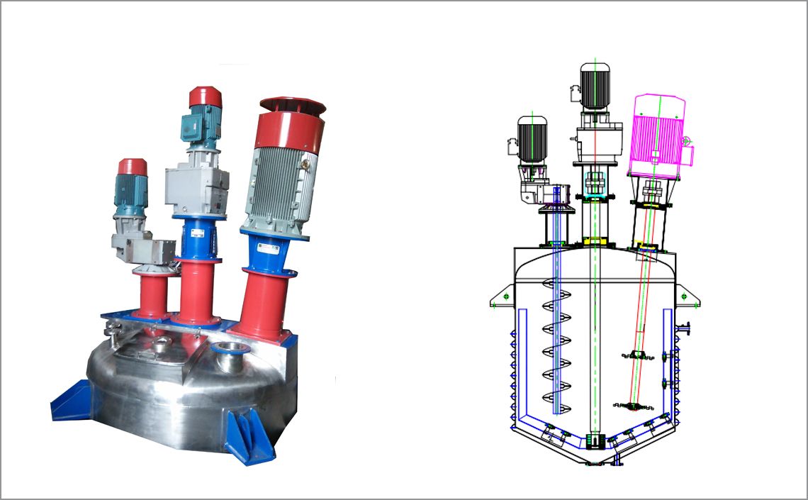 Trishaft Mixer